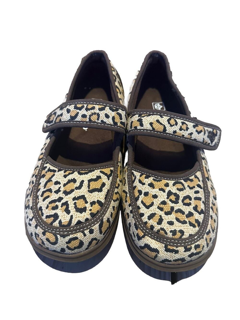 SPENCO W7 Cheetah PRINT Orthotic SLIPPERS MARY JANE Comfort PLANTAR FACSCIITIS